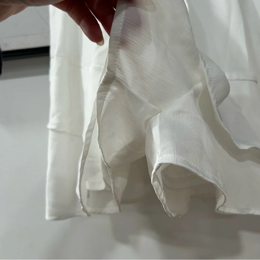 Altar’d State White Ruffle Romper - Picture 8 of 9